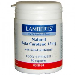 Beta Caroteno Natural 15 Mg. Lamberts 90 cápsulas