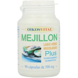 Musclo llavi verd neozelandès Plus Oikos Vital 90 càpsules de 500 mg.