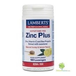ZINC PLUS LAMBERTS 100 pastilles mastegables.