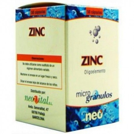 Neo Zinc Microgrànuls 50 càpsules