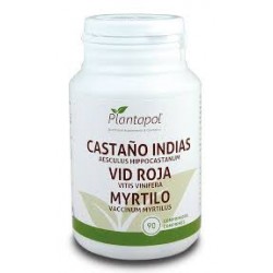 CASTAÑO INDIAS, VID ROJA Y MYRTILO PLANTAPOL 90 comprimidos