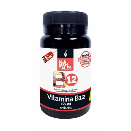 VITAMINA B12 ELEMENTALES NOVADIET 120 comprimidos