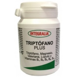 Triptòfan Plus Triptòfan, Magnesi, Valeriana, Llúpol i Vitamines B1, B2, B3, B6, B12 Integralia 50 càpsules