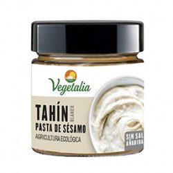 Tahín blanc sense sal Pasta de sèsam Bio Vegetalia 180 g.