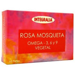 ROSA MOSQUETA OMEGA 3-6-9. INTEGRALIA. 60 perlas de 500 mg. 