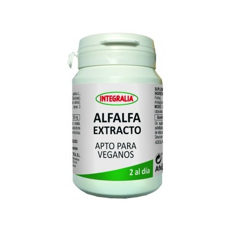 Alfalfa Extracto Apto Para Veganos Integralia 60 cápsulas