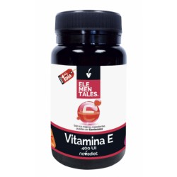 Vitamina E 400 UI elementales Novadiet 60 cápsulas