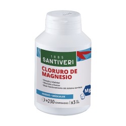 CLORURO MAGNÉSICO MAGNESIO Cl.Mg. SANTIVERI 230 comprimidos.