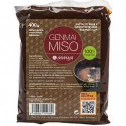 Genmai Miso pasta de soja i arròs fermentat Mimasa 400 g.